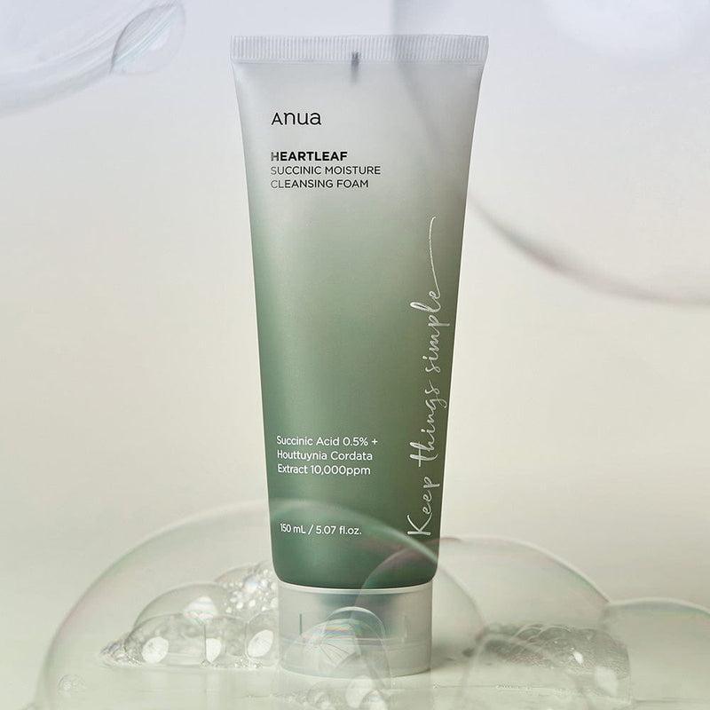 Anua Heartleaf Succinic Moisture Cleansing Foam 150ml - K-beauty