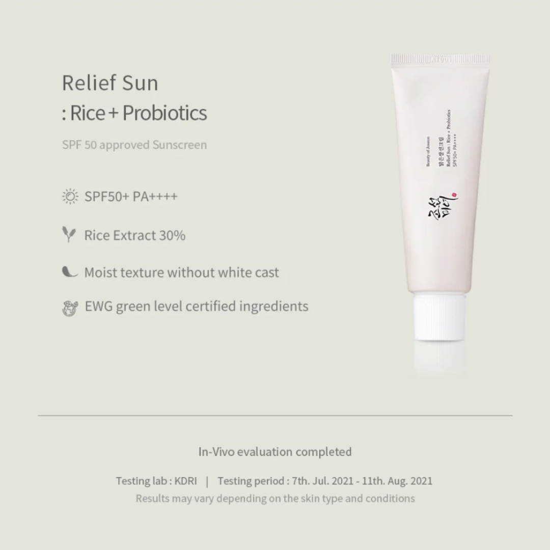 Beauty Of Joseon Relief Sun: Rice + Probiotics 50ml